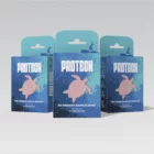 Pink Card sleeves with turtle design packaging